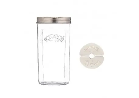 Commander Maintenant Bocal de Fermentation en Verre 1 L avec Poids en Céramique