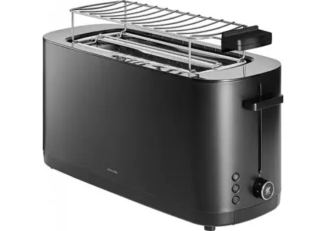 Enfinigy Black Toaster Grille-Pain Noir avec Chauffe-Viennoiseries Super Prix
