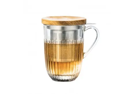 Pas Cher Ouessant Verre à Thé avec Filtre et Couvercle 36 cl
