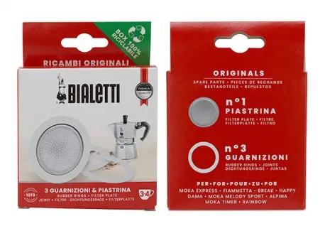 Expédition Rapide Moka Express 3 Joints + Filtre pour Cafetière Italienne 3 et 4 Tasses