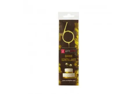 Bougie Scintillante Chiffre 6 Offre Spéciale