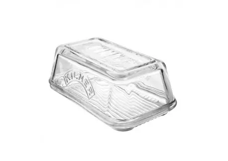 Prix Cassé Beurrier en Verre Transparent 10x17x7 cm (250 g de Beurre)