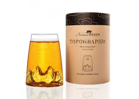 Prix Choc Topographic Tre Cime di Lavaredo Verre Longdrink Borosilicate Montagne 45 cl
