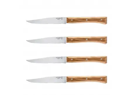 Coffret Couteaux de Table « Facette » Olivier 4 pcs Offre Limitée