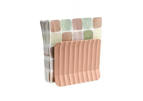 Super Prix Paestum Arca Porte-Serviettes de Table Vertical 15x12x6 cm Rose Terracotta
