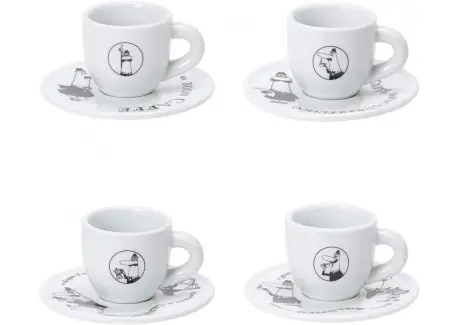 Set 4 Tasses à Espresso Carosello Affaire À Saisir