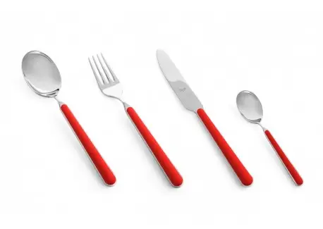 Fantasia Millenium Couverts 24 pcs Rouge Nuovo Corallo Bon Plan