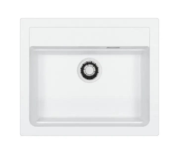 Satisfait Ou Remboursé Alveus Atrox – Evier en granit 59×50 cm, Quick-Close, glacier 1149201