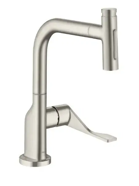 Axor Citterio – Mitigeur d'évier avec douchette extractible, sBox, aspect inox 39862800 Réduction