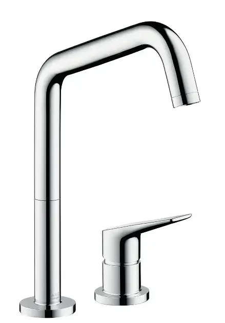 Axor Citterio M – Mitigeur d’évier à deux trous, aspect inox 34820800 Haute Qualité