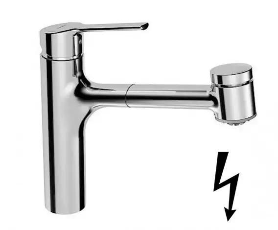 Commander Vite Hansa Ronda – Mitigeur d’évier avec douchette extractible, pour chauffe-eau instantané, chrome 55191133