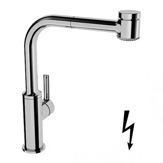 Achat Immédiat Hansa Ronda – Mitigeur d’évier avec douchette extractible, pour chauffe-eau instantané, chrome 55231103