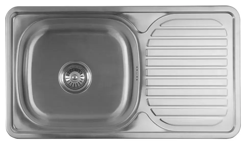 Aqualine – Evier 76×42 cm, acier inoxydable AQ7642B Offre Du Jour