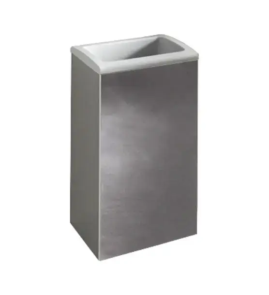 Commander Vite Keuco Collection Moll – Poubelle ouverte, murale, anthracite/chrome 12788010001