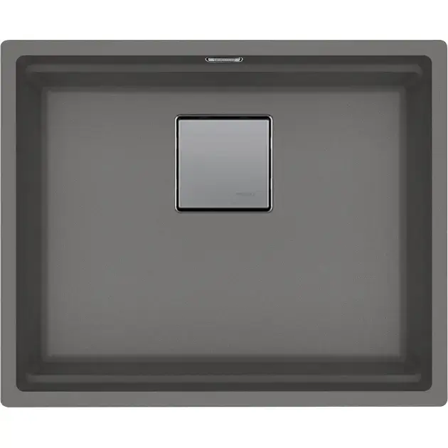 Acheter En Ligne Franke Kubus 2 – Évier en fragranit KNG 110-52, 56×46 cm, pierre grise 125.0641.422