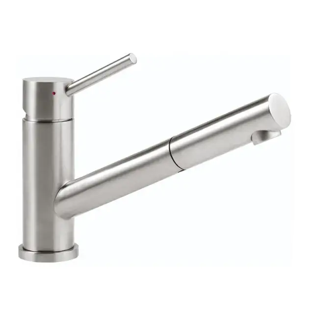 Villeroy & Boch Como – Mitigeur d’évier avec douchette extractible, à basculer sous la fenêtre, inox 925800LC Pas Cher