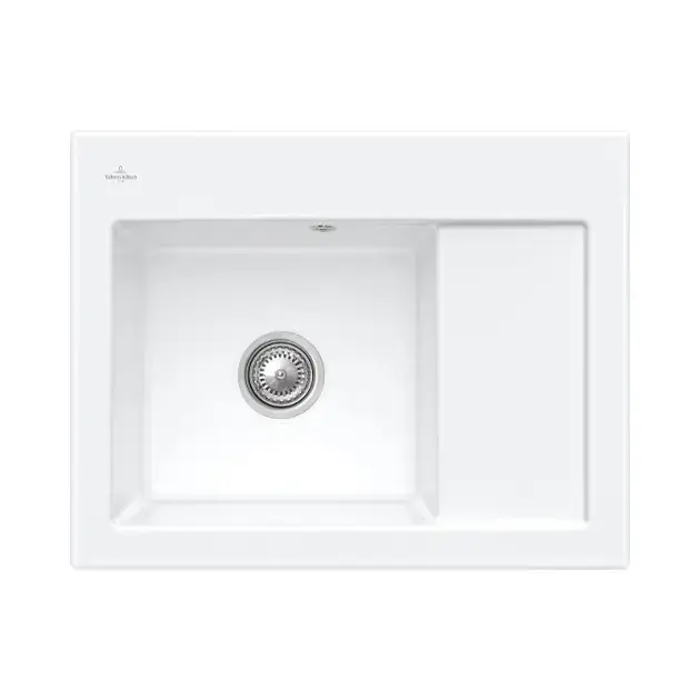 Villeroy & Boch Subway 45 – Évier en céramique 65×51 cm, CeramicPlus, blanc alpin 331201R1 Livraison Express
