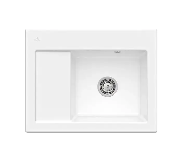 Authentique Villeroy & Boch Subway 45 – Évier en céramique 65×51 cm, CeramicPlus, blanc alpin 331301R1