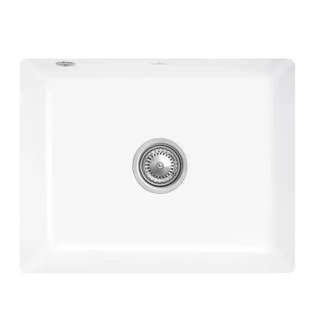 Bon Plan Villeroy & Boch Subway 60 – Évier en céramique 55×44 cm, CeramicPlus, Stone White 331001RW