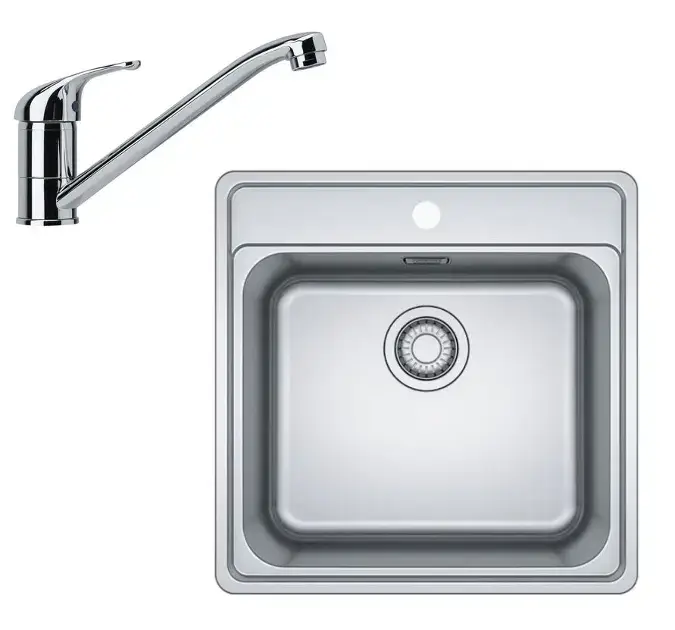 Acheter Direct Franke – Set de cuisine N90, évier en inox BCX 610-51 + robinet FB 250.031, chrome 101.0700.673