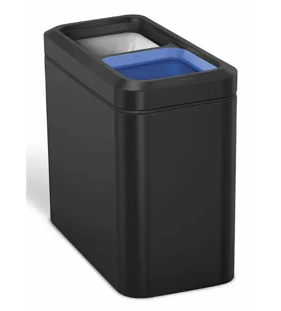 Acheter En Ligne Simplehuman – Poubelle de tri des déchets ouverte 20 l, noir mat CW2105