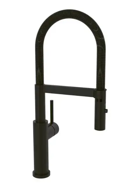 Acheter En Ligne Villeroy & Boch Steel Expert 2.0 – Mitigeur d'évier avec bras flexible et douchette, noir mat 92800006