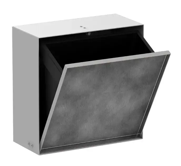 Hansgrohe XtraStoris Rock - Poubelle à encastrer 6 l, blanc mat 56090700 Affaire À Saisir