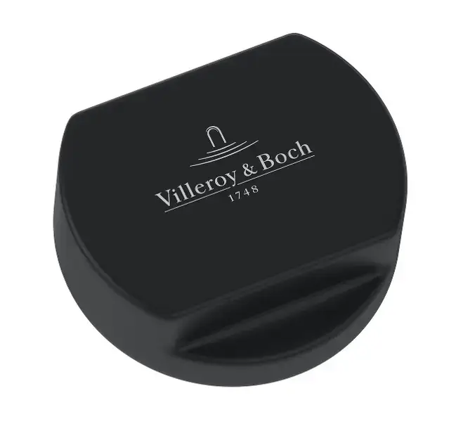Remise Villeroy & Boch – Bouton de commande excentrique pour évier simple, noir mat 94052606