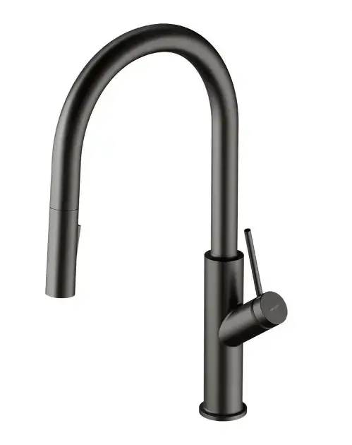 Certifié OMNIRES Bend – Mitigeur d’évier avec douchette extractible, graphite BE6455GR
