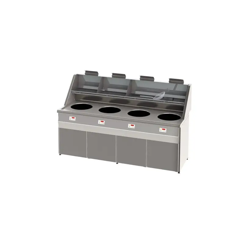 Nouveauté Friteuse cuve ronde SONFINOR TYPE SANTANA 4 CUVES (SANS ET AVEC ASPIRATION)