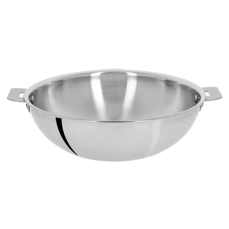 Wok 28 cm amovible inox Casteline, Cristel Nouvelle Collection