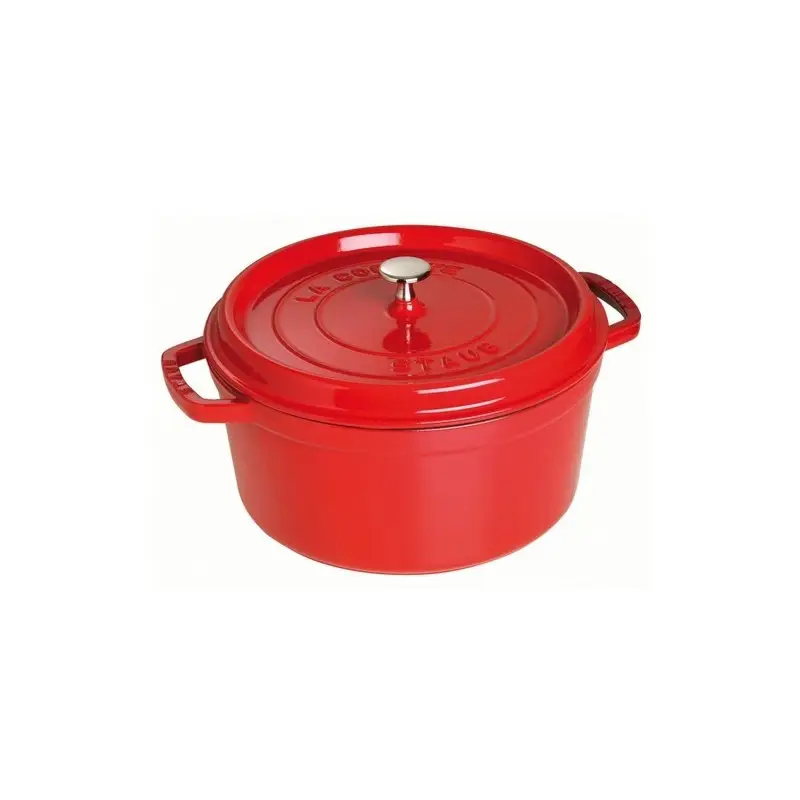 Cocotte en fonte ronde cerise, Staub Meilleure Vente