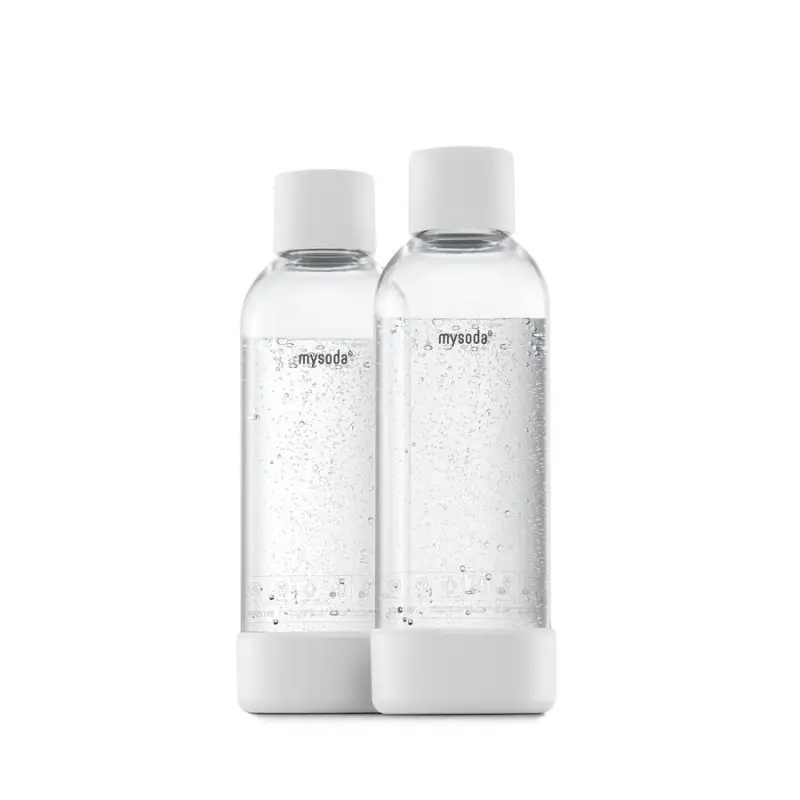 Pack de 2 bouteilles réutilisables 1L pour gazéification, mysoda Haute Qualité