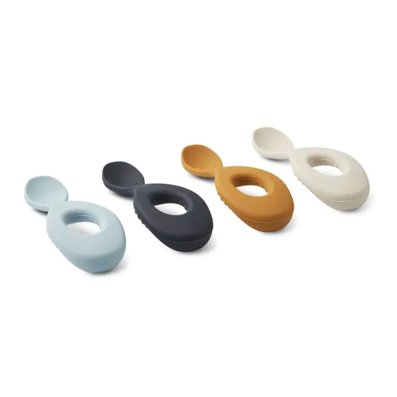 Retour Gratuit Set de 4 cuillères en silicone Liva, Liewood