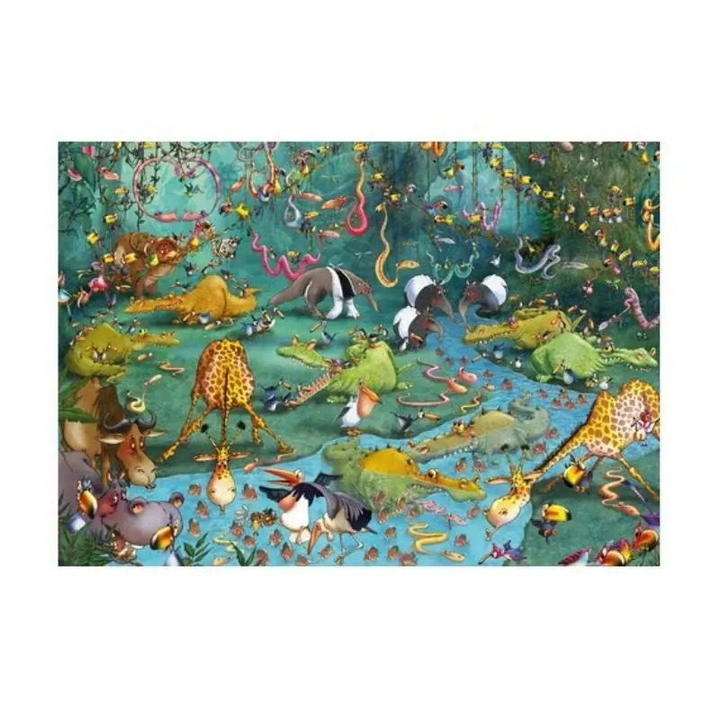 Acheter En Ligne Puzzle 100 pièces Croco et Compagnie, Wilson Jeux