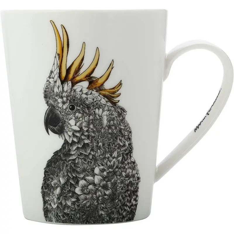 Mug 45cl Cacatoès à Huppe Jaune Ferlazzo, Maxwell & Williams Commander Maintenant