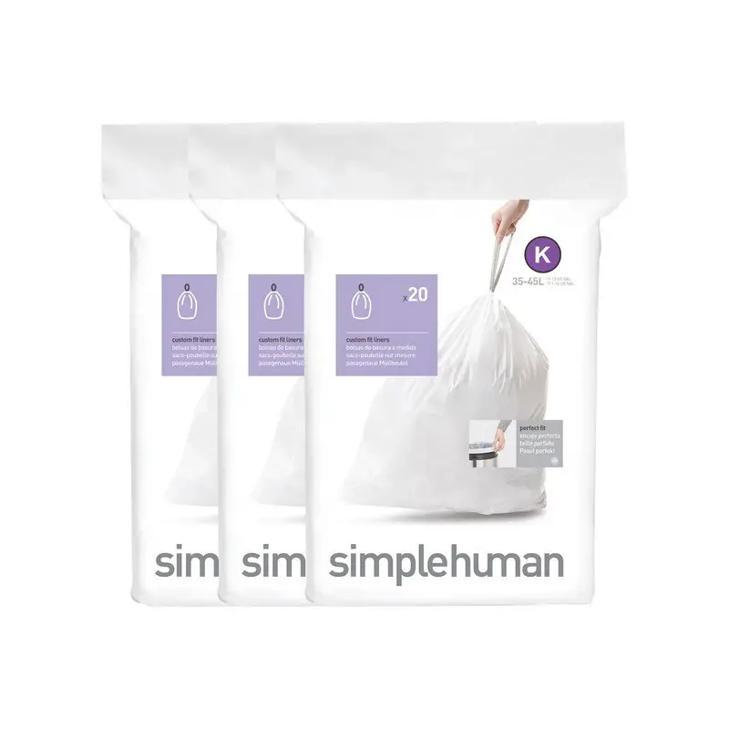 Offre Exclusive 3 Packs de sacs poubelle K 35-45 L, Simplehuman