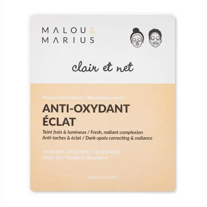 Masque Éclat & Pureté « Clair et net », Malou & Marius Expédié Aujourd’hui