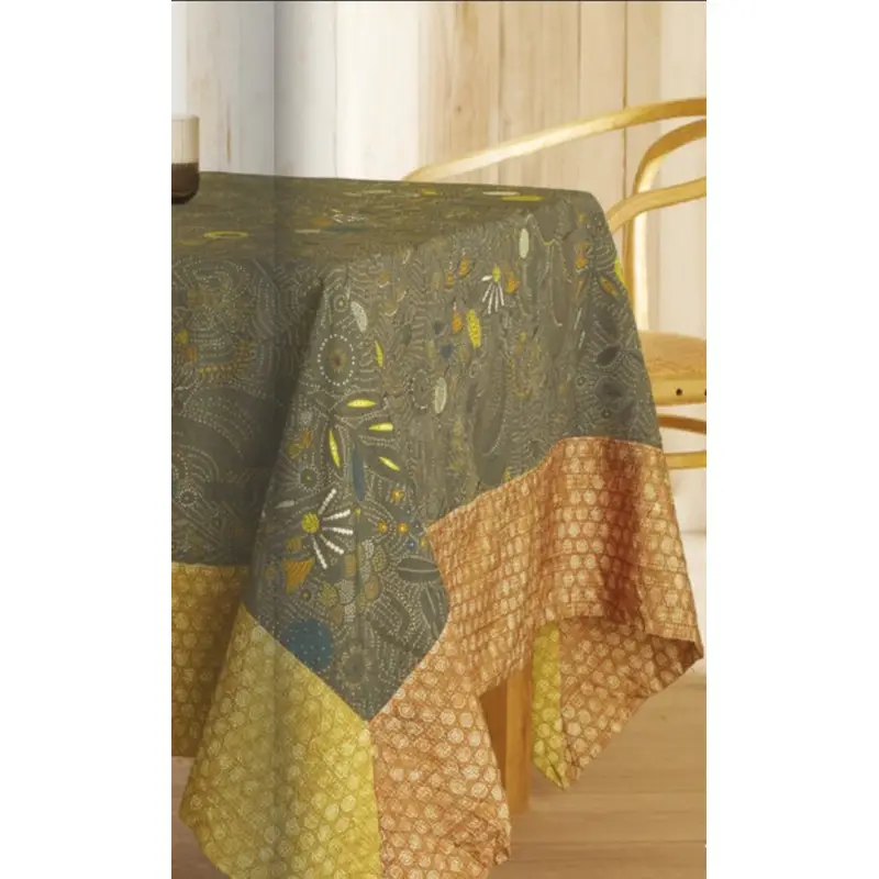 Nappe Taffetas Froissé Byzance Kaki, José Houel Petit Prix