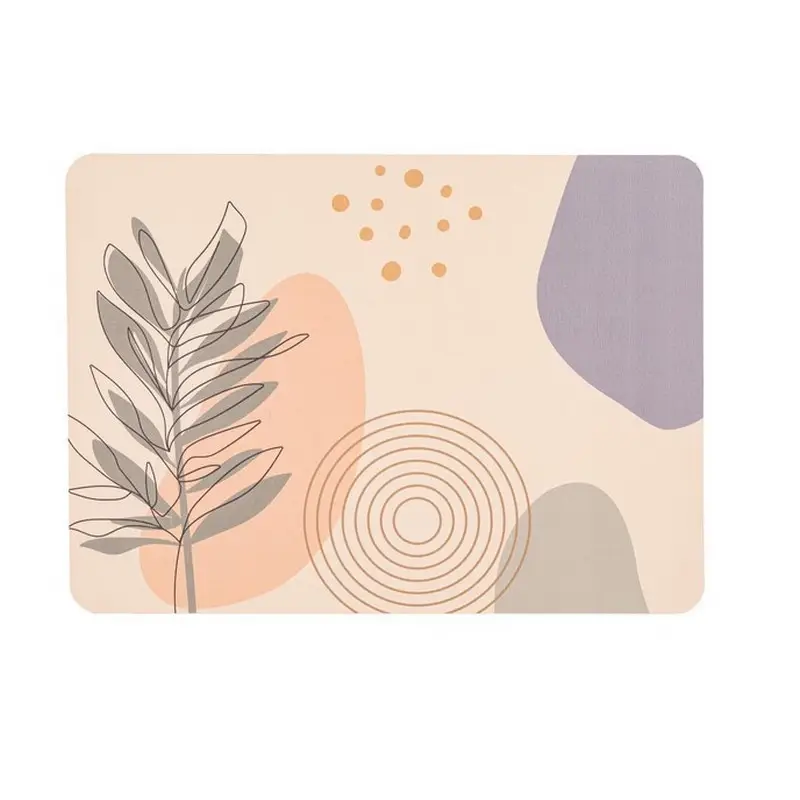 Prix Promo Set de table Togo Abstract Olive, Tiseco