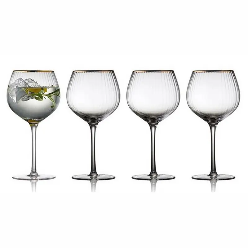 Coffret 4 verres Gin&Tonic Palermo Gold, Lyngby Glas Vente Directe