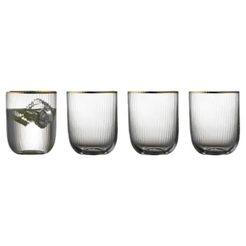 Livraison Express Coffret 4 gobelets Palermo Gold, Lyngby Glas