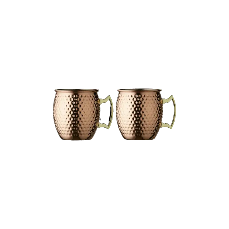 Coffret 2 Mugs Moscow Mule, Lyngby Glas Haute Qualité