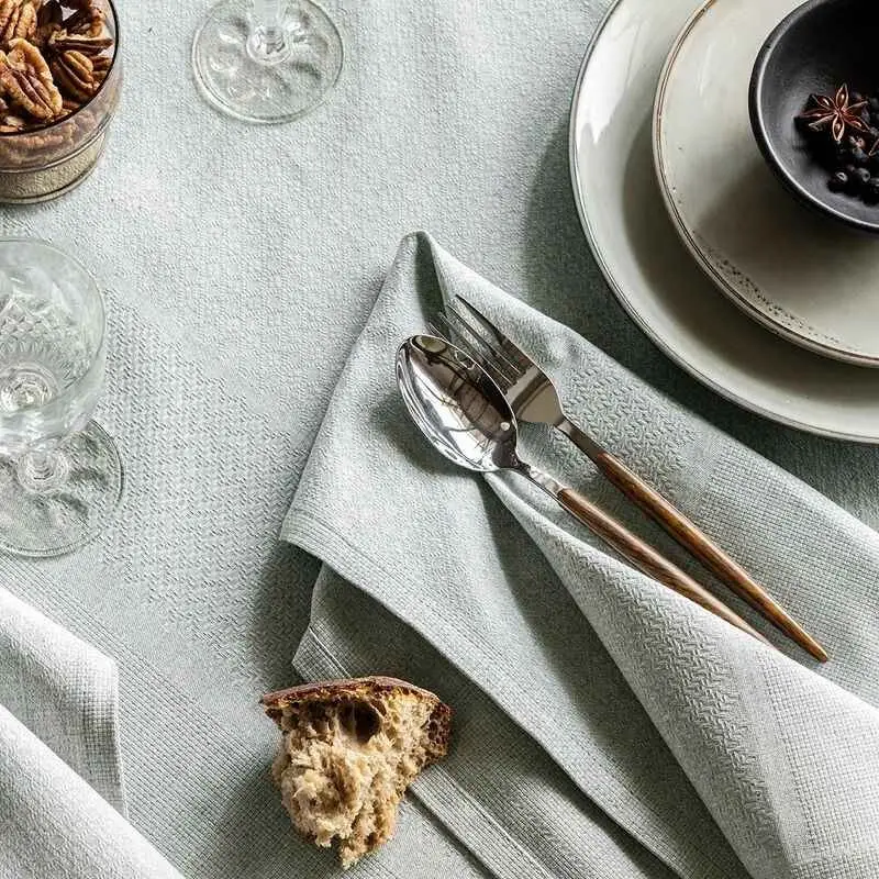 Serviette de table Slow Life Re-use Galet, Le Jacquard Français Dernière Chance