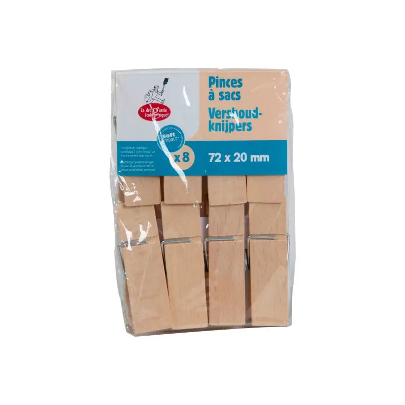 Bon Marché Sachet de 8 Pinces à Sacs, Ecodis