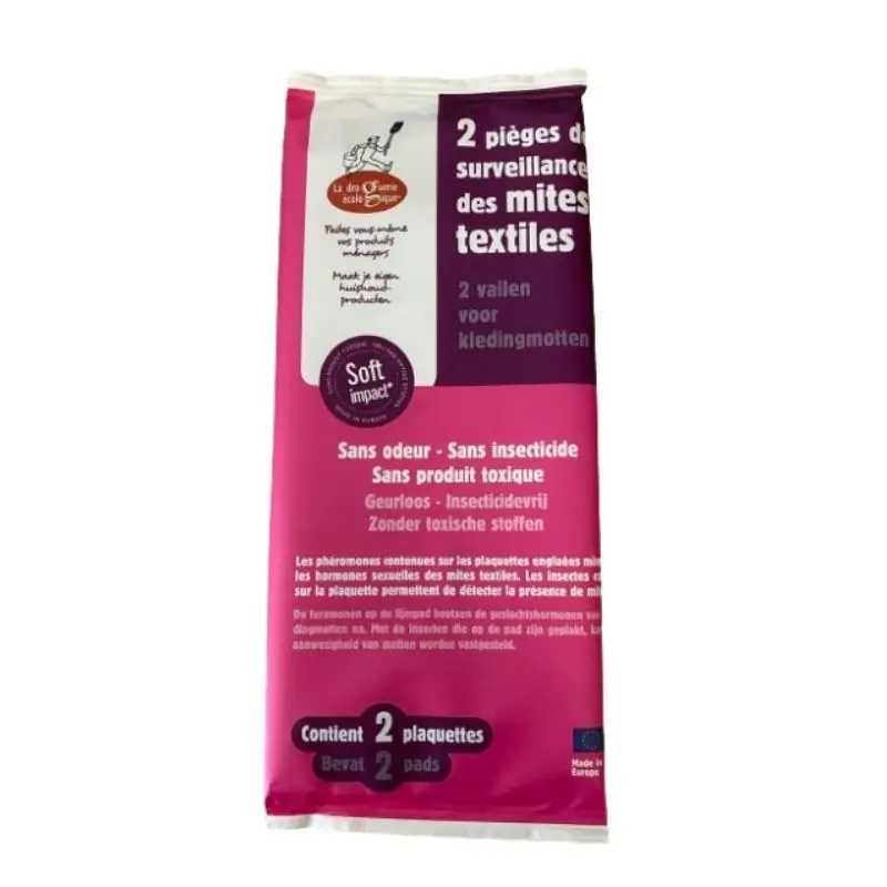 Sachet de 2 pièges de surveillance des mites textiles, Ecodis Produit De Marque