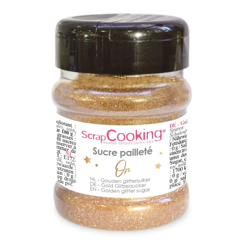 Pot de Sucre Pailleté Or, Scrapcooking Meilleure Vente