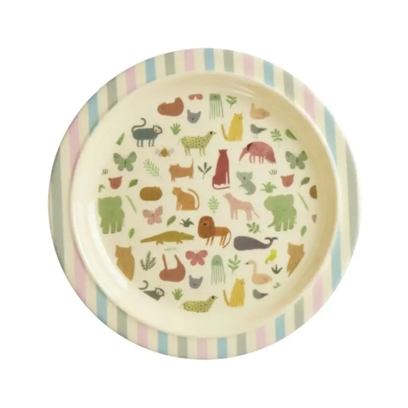 Assiette Plate Sweet Jungle en mélamine, Rice Dernière Chance