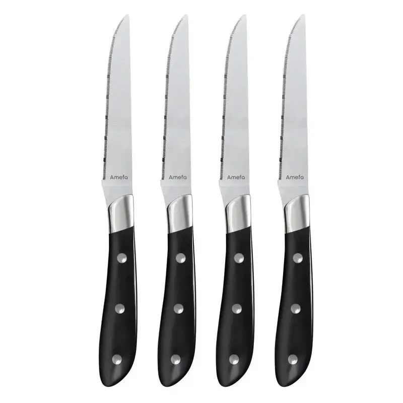 Coffret 4 couteaux steak Achille Noir, Amefa Prix Cassé