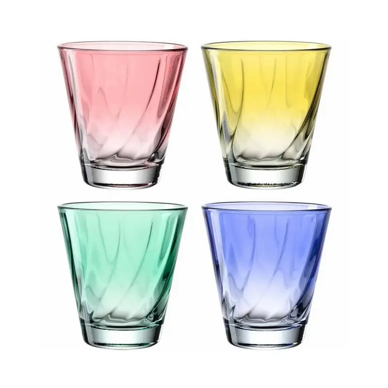 Coffret 4 gobelets assortis 21 cl Twist, Léonardo Vente Directe